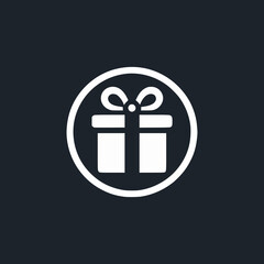 gift box logo vector illustration template design