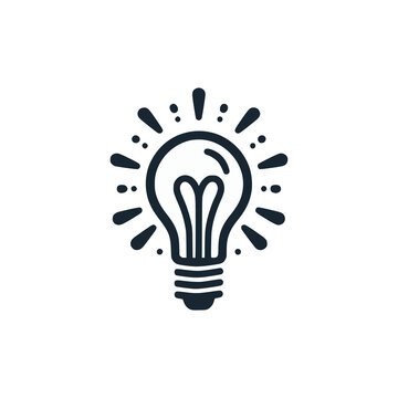 light bulb logo vector illustration template design
