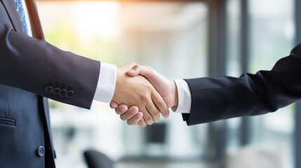 サラリーマンの握手