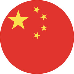 China flag national emblem graphic element illustration template design. Flag of China- vector illustration