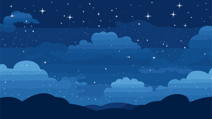 starry night sky with constellations, conveying a magical and enchanting atmosphere for celestial-themed backgrounds. simple minimalist illustration creative