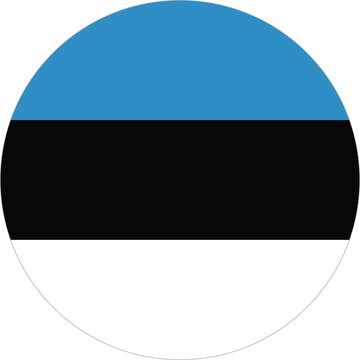 Estonia flag national emblem graphic element illustration template design. Flag of Estonia- vector illustration
