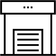 Warehouse Vector Icon