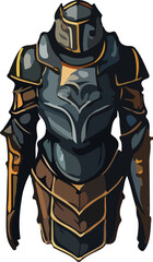 Fototapeta premium armor vector design illustration isolated on transparent background 