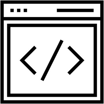 HTML Coding Vector Icon