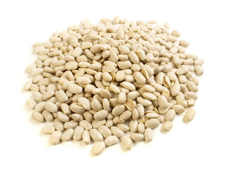 White Beans isolated on white Background