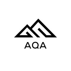 AQA Letter logo design template vector. AQA Business abstract connection vector logo. AQA icon circle logotype.
