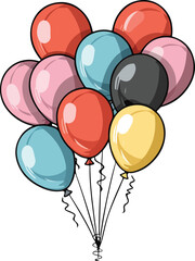 balloon vector design illustration isolated on transparent background
