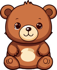 bear design illustration isolated on transparent background
