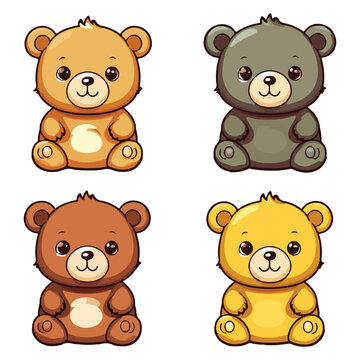 bear vector design illustration isolated on white background

