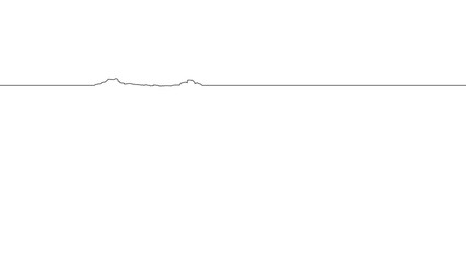 Drakensberg Minimalist Single Line Mountain