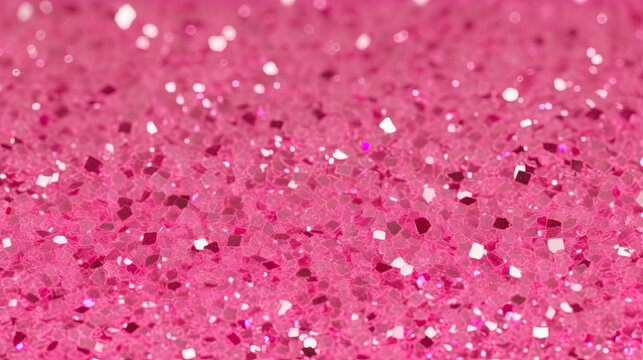 Elegant hot pink glitter, Christmas abstract background, 