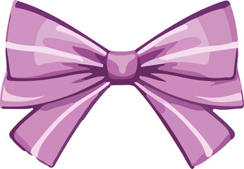 gift bow design illustration isolated on transparent background
