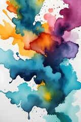 Obraz premium Captivating Watercolor Stains background