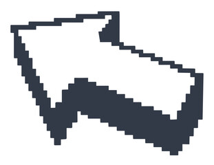 Obraz premium Computer cursor monochrome vintage emblem