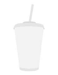 paper cup for soda stock vector illustration