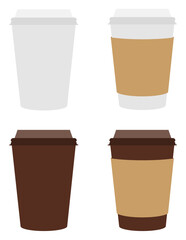 paper cup for coffee stock vector illustration