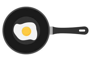 fried roast egg stock vector illustration