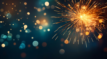 Fireworks background for celebration, holiday celebration concept