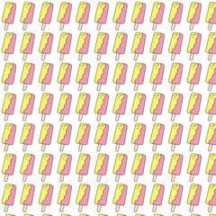 seamless pattern with ice cream