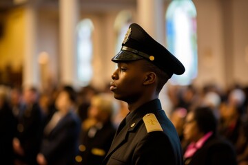 The Easter Sunday Services And Events Feature A Guard Standing Backwards In The Background