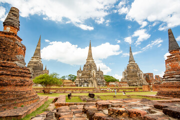 Fototapeta premium Ayutthaya historical park, Thailand 