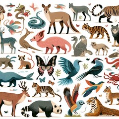 Obraz premium diseños de animales