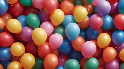 Fototapeta na wymiar Colorfull balloon texture. Background of multi-color balloons