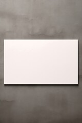 blank white sign on wall