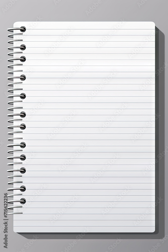 Poster set of realistic illustrations of a torn sheet of paper from a workbook on white background