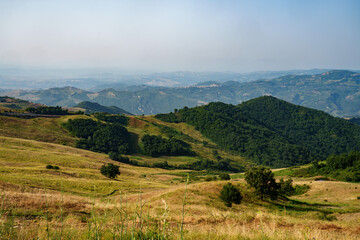 Obraz premium Mountain landscape near Stigliano, Basilicata, Italy