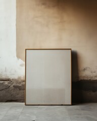 blank picture frame on a wall