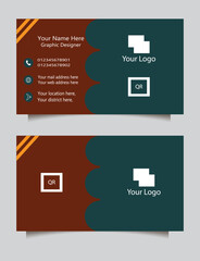 Fototapeta premium Elegant Corporate Business Card Design