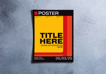 90s VHS Style Event Poster Template