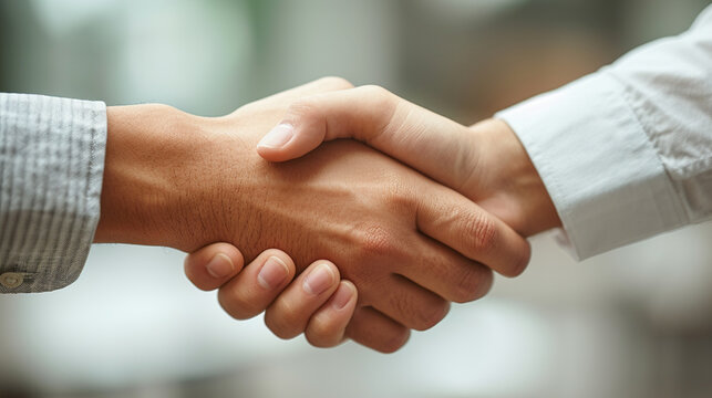 
Business professionals engaged in negotiating a contract. Photography capturing the intensity and collaboration of the corporate negotiation process.