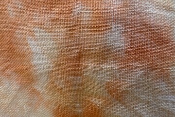 Colorful fablic conton thai handcraft peruvian style rug surface old vintage torn conservation Made from natural materials chemical free close up