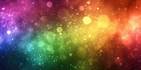 Naklejka premium banner, rainbow bokeh background