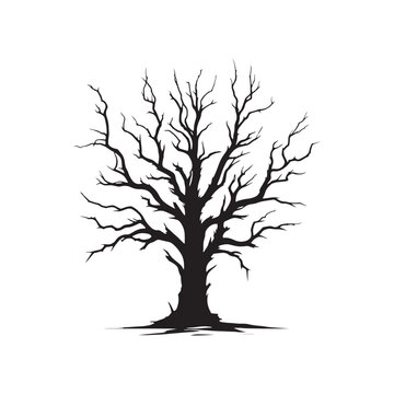 recommend clip art: Enigmatic Woods: A Captivating Collection of Snag Tree Silhouettes in Nature - Snag Tree Vector - Dry Tree Silhouette - Horror Tree Silhouette
                    
