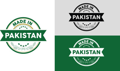 A logo made in Pakistan, vector logo, vector icon, logo