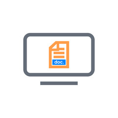 Document and file icon vector