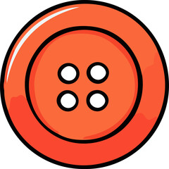 Fototapeta premium button design illustration isolated on transparent background 