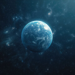 Naklejka na ściany i meble Planet in space. High resolution image.