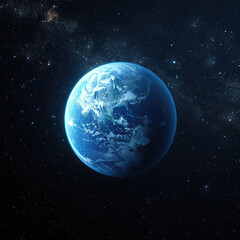 Planet in space. High resolution image.