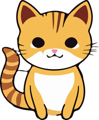 cat design illustration isolated on transparent background
