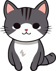 Obraz premium cat design illustration isolated on transparent background 
