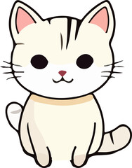 cat  design illustration isolated on transparent background
