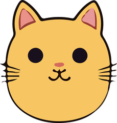 cat vector design illustration isolated on transparent background
