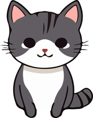 cat vector design illustration isolated on transparent background
