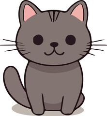 Obraz premium cat vector design illustration isolated on transparent background 