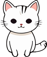 cat vector design illustration isolated on transparent background
